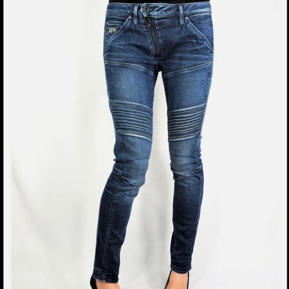 G-STAR Women's Slim Fit 5620 ZIP CUSTOM MID SKINNY - Picture 13 of 13